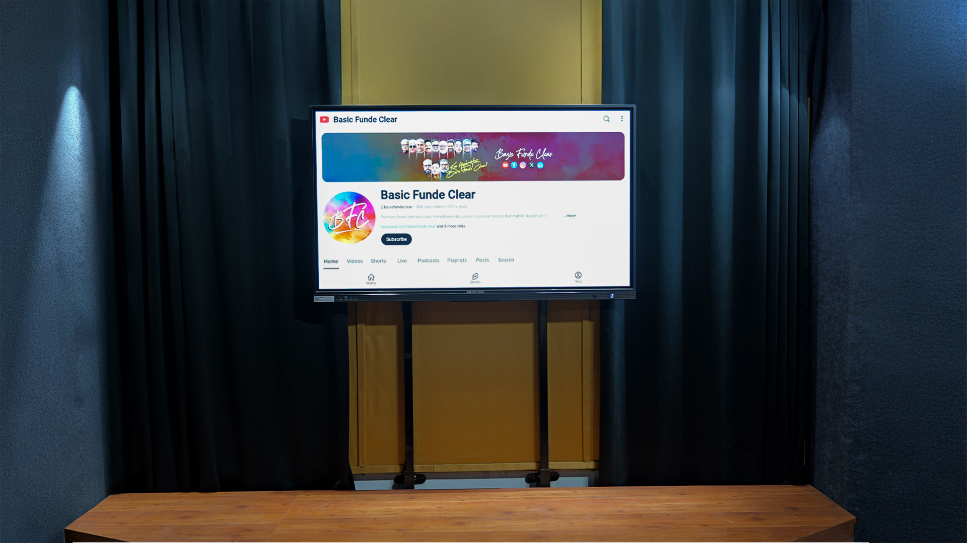 Interactive Screen for presentation and podcast